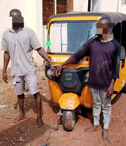 Two Suspected Tricycle Thieves Remanded In Enugu Custodian Centre