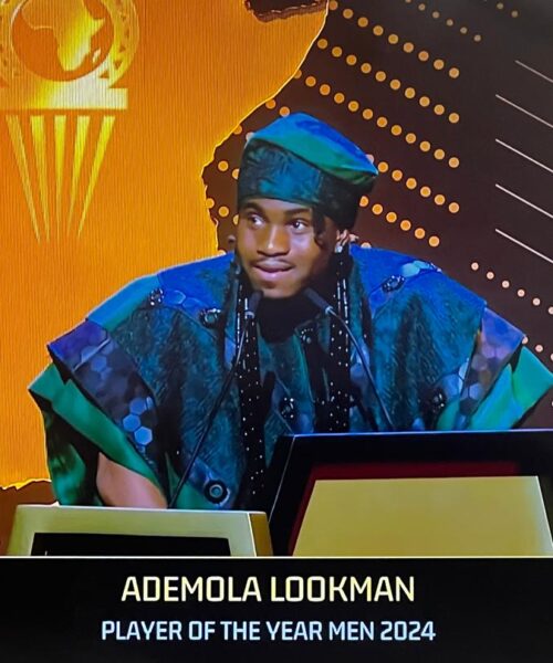 Ademola Lookman Wins 2024 CAF Player Of The Year Award