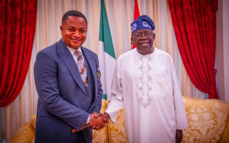 APC Stalwart, Felix,Meets Tinubu,Gushes With Praises