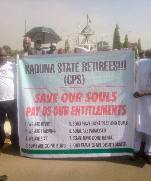 Residents Aghast As Retirees Protest In Kaduna